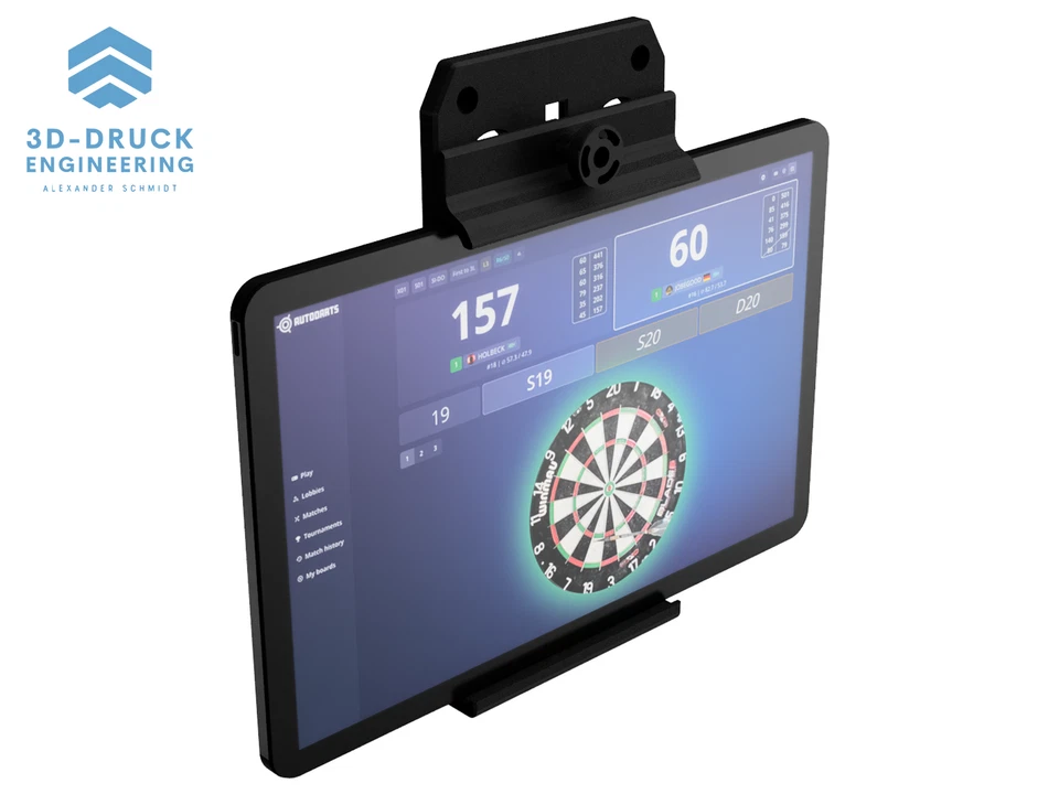 Wandhalterung Halter für Tablet und Smartphone im Dart oder Smart Home Bereich - Bild 2 von 3