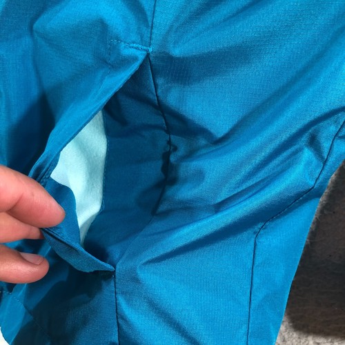 eddie bauer jacket kids S 7/8 blue 2 layers full zip leapard print fleece - Picture 4 of 21