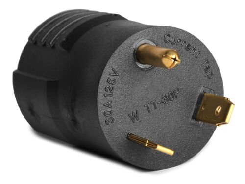 WEN GNA530 TT30P RV Plug to NEMA L5-30R Twist-Lock Outlet 120V 30A 3600W Adapter - Picture 2 of 4