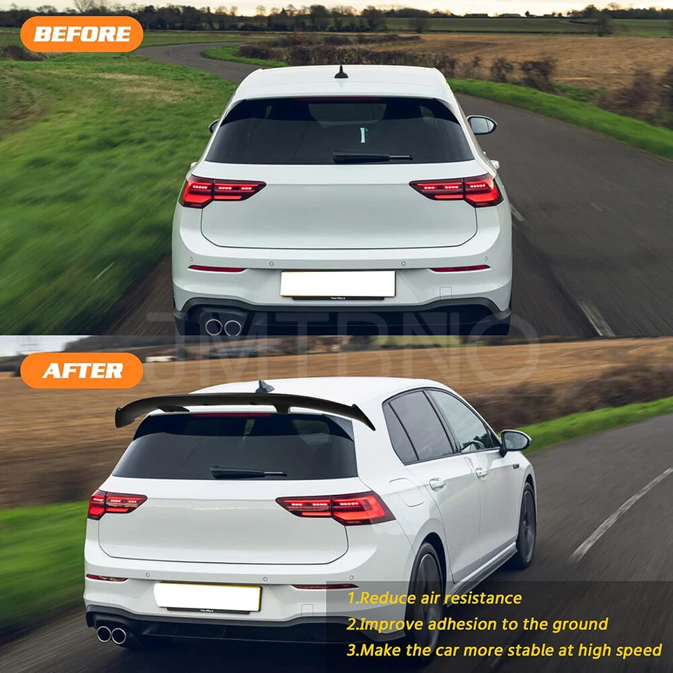 52" Carbon Rear Trunk Window Spoiler Wing GT-Style For Dodge Journey 2009-2020 - Image 3 of 4