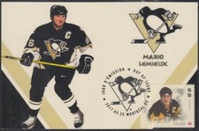 CANADA # 3031.2 - LEGENDS of HOCKEY MARIO LEMIEUX on SUPERB MAXIMUM CARD