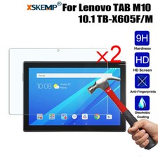 2PCS Tempered Glass Screen Protector Shield Cover Fr Lenovo Tab M10 TB-X505 X605