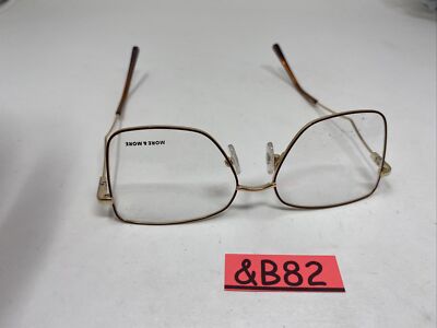 MORE & MORE EYEGLASS GERMANY FRAME MOD 50584 170 GOLD BROWN