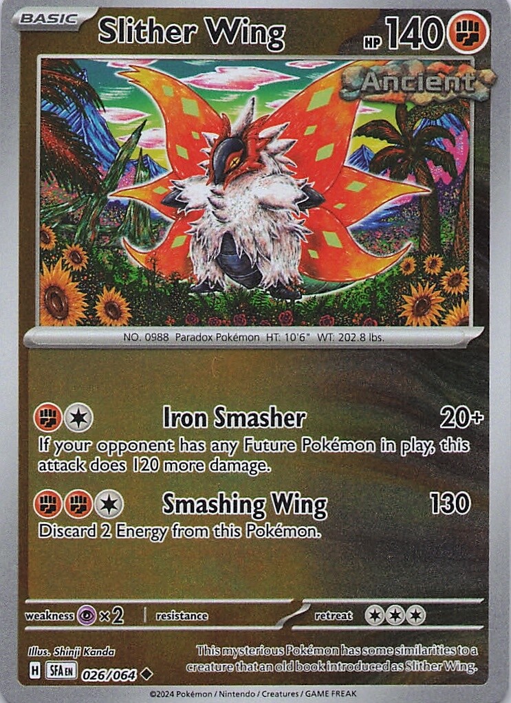 2024 Pokémon Scarlet & Violet Shrouded Fable Slither Wing Ancient 26 /64 Base
