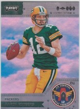 AARON RODGERS 2018 Playoff Football AIR COMMAND INSERT Football Card GB PACKERS!