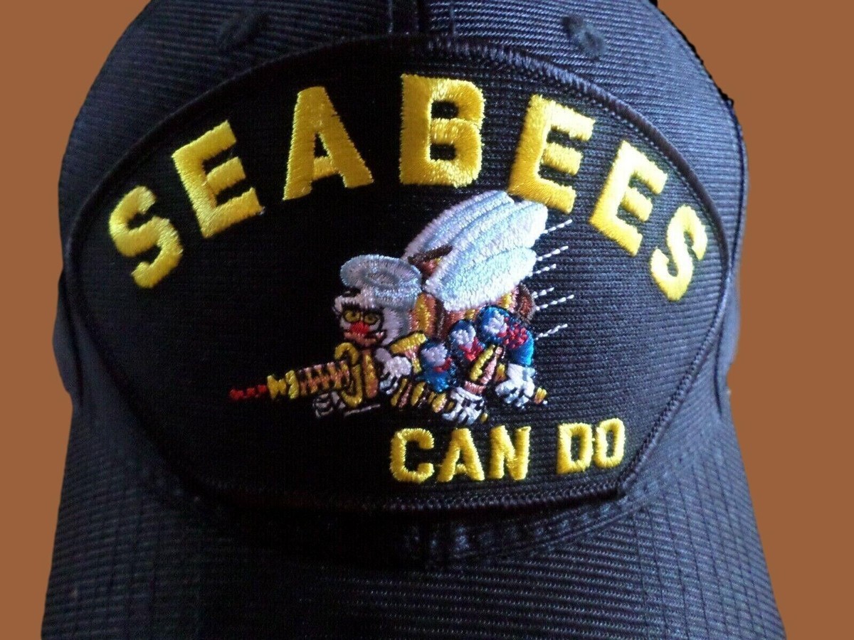 U.S NAVY SEABEES CAN DO HAT U.S NAVY OFFICIAL MILITARY BALL CAP