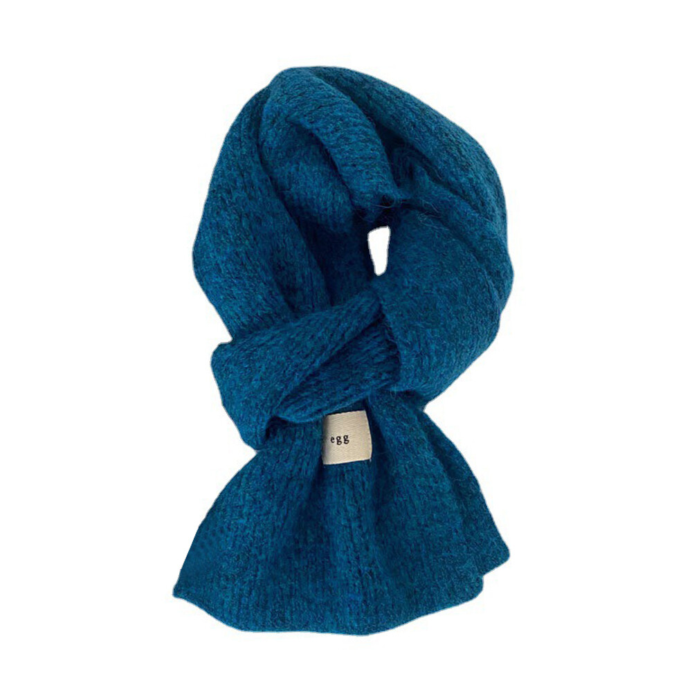 Imitation Cashmere Knitted Neckerchief Woolen Yarn Scarf Long Skinny