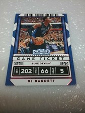 RJ Barrett Duke Blue Devils 2020 Contenders Draft Picks Game Ticket #12