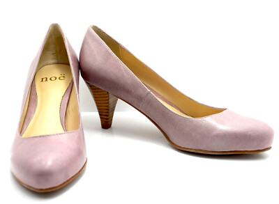 Noe Medium Mid Heel Women Leather Pump Court Shoes