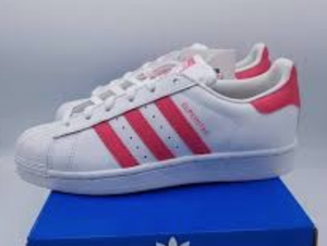 adidas superstar white pink