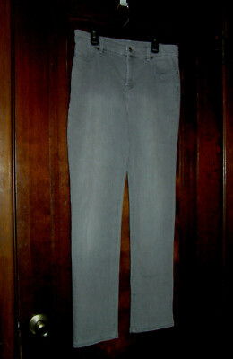 CHICO'S THE SO LIFTING SLIM LEG JEANS LIGHT GRAY SZ 0 SHORT (4 SHORT) 0220