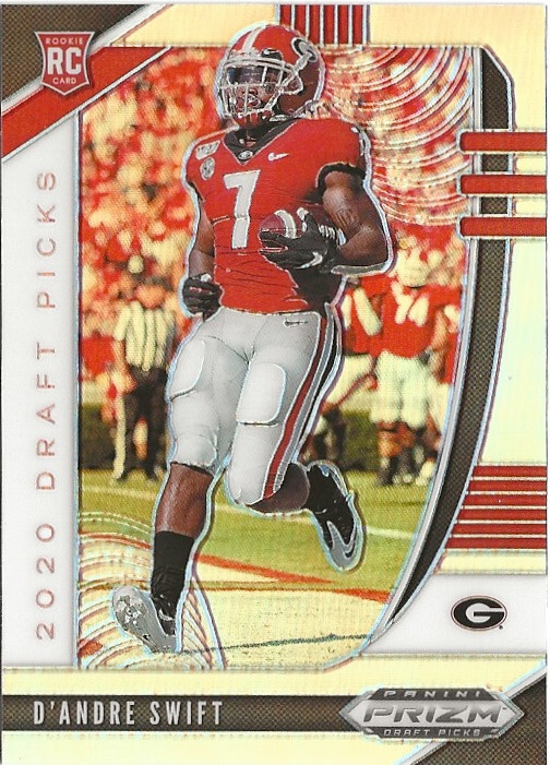2020 Panini Prizm D'Andre Swift Silver Prizm SP RC Chicago Bears