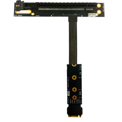 M.2 to PCIe x16 Graphics Card Adapter Cable for M2 NVME GEN4 to PCI-e 4.0 X4 es