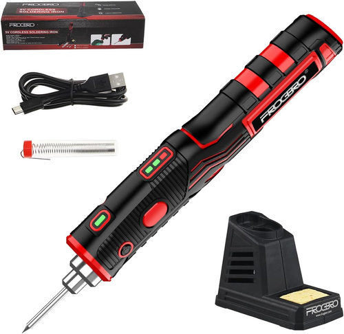 Kit Saldatore Cordless a Batteria, Professionale, Aggiornato 11W Ld006A-Pro 2500 - Foto 9 di 12