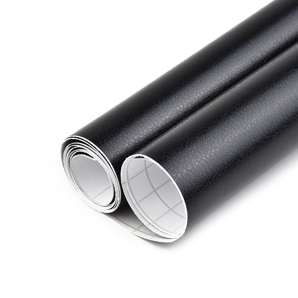 Trendy Car Upholstery Leather Texture Vinyl Wrap Sticker Black 12x40in eBay