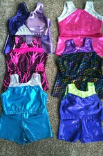 Gymnastics, Dance, Shorts Top Child Size XS , S , M , L .