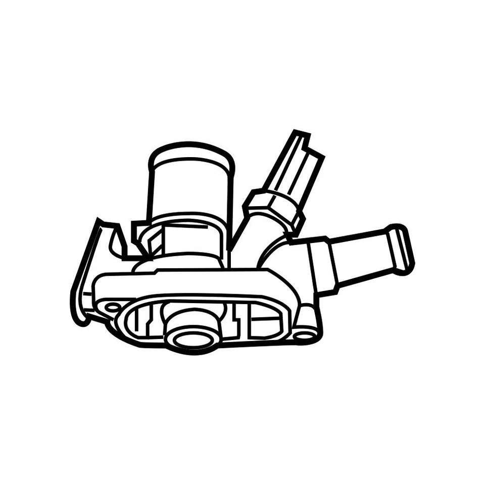 Kit de termostato de refrigerante de motor Mopar genuino OEM para Fiat 500L 500 500X Foto 3 de 3