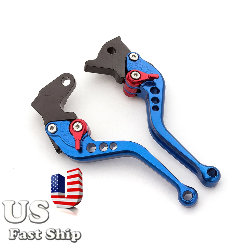 Stock en EE. UU. para Suzuki GSF400 BANDIT DL650/V-STROM palanca de embrague de freno corto + empuñaduras Foto 3 de 4