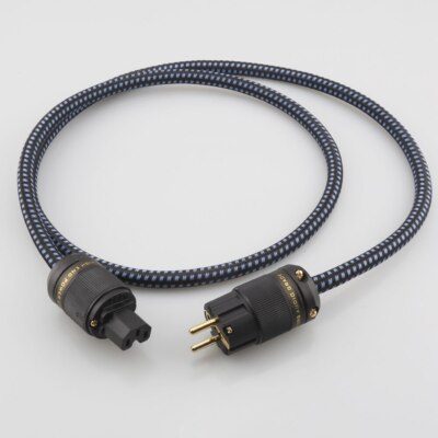 OFC Draht mit Vergoldet EU Schuko Netzkabel HI-FI Audio AMP Power Cable