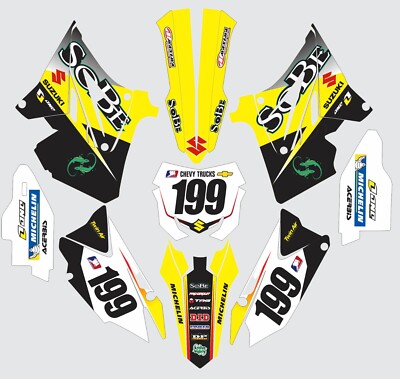 Polisport Restyle Decals for Suzuki RM250 RM125 RM 125 250 GRAPHICS 2001-2012