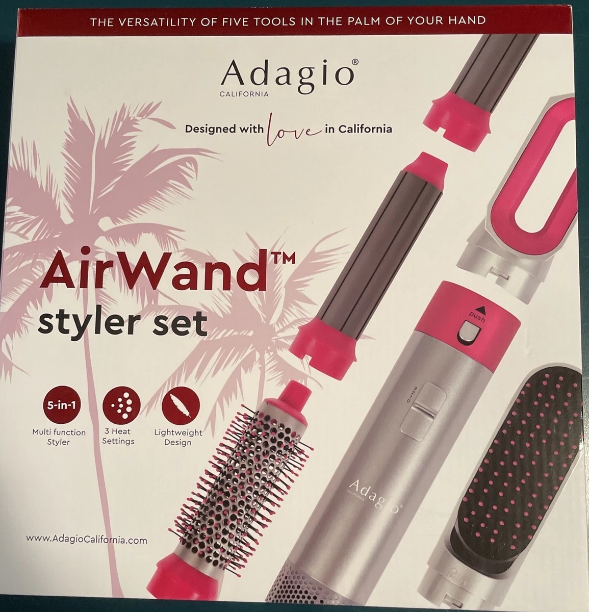 Adagio Airwand Styler Set BRAND NEW 5 in 1 multifunction styler