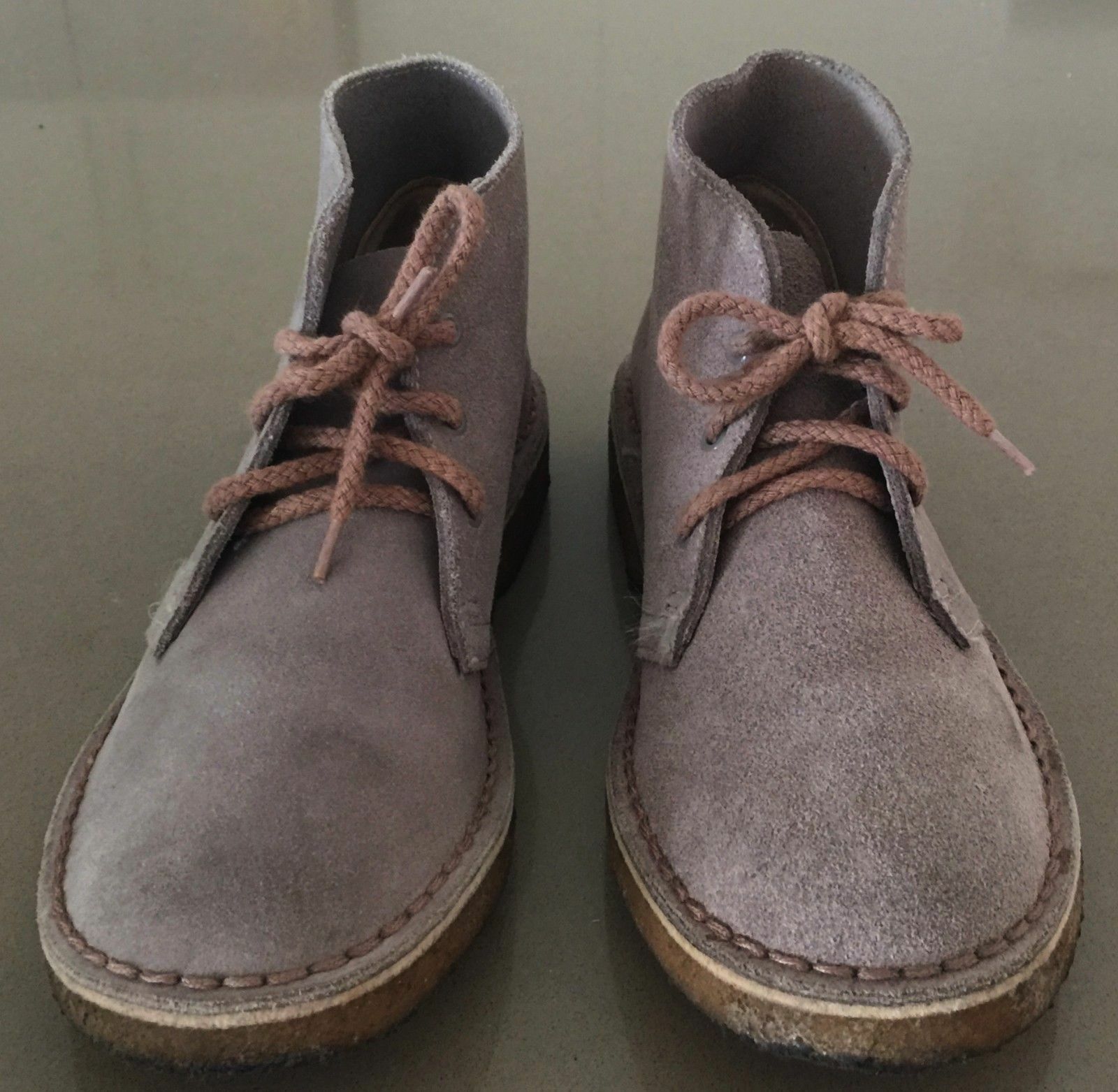 clarks desert boot taupe suede