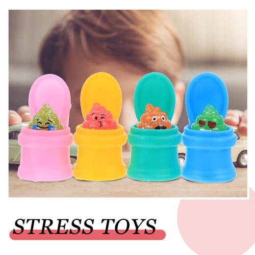 3 Count Toilet Poop Toys Office Portable Anxiety Lovely Pressure - 第 2/12 張圖片