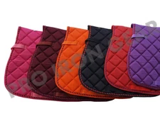 Horse Saddle Pads With Piping 6 Colors