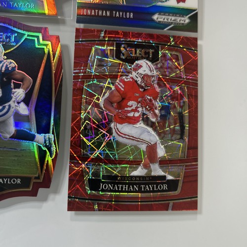 (4) SP RC Jonathan Taylor π₯ 2020 Select Red Die Cut #153 Premier Orange #53 UW - Picture 6 of 8