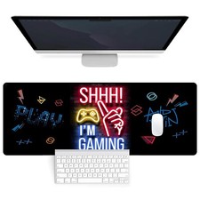 Gaming Mouse Pad Desk Pad 31.5 x 11.8in Mouse Pad for Keyboard, Game Mouse pa...