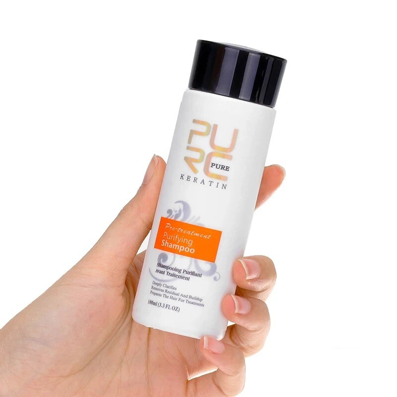 PURC Keratin Hair Cream Brazilian Hair Straightening And Smoothing Shampoo Hair