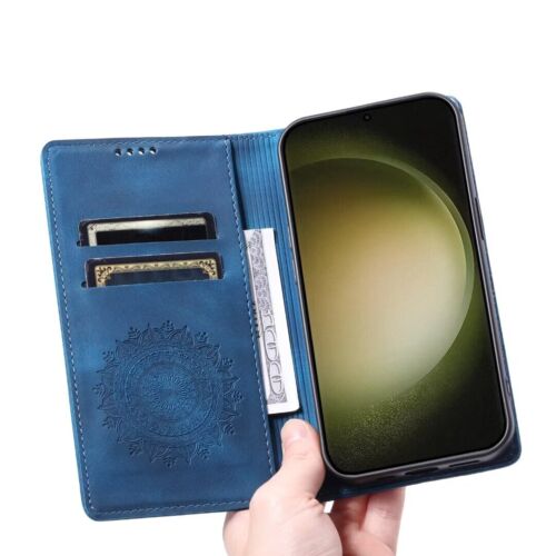 Totem Handy Hülle Flip Leder Kreditkartenfächer Buch mit Ständer Magnet - Bild 9 von 19