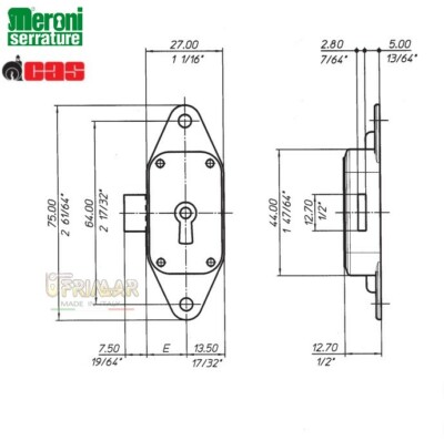 Serratura Meroni 2686 Ad Aste Rotanti | Serratura Facile | Il Primo Portale Di Vendita Serrature - Foto 4