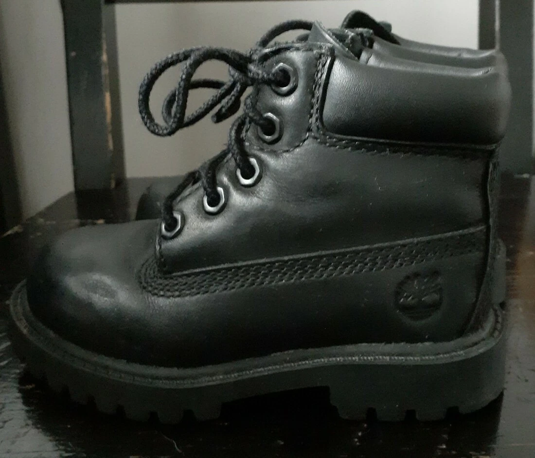Kids black work clearance boots