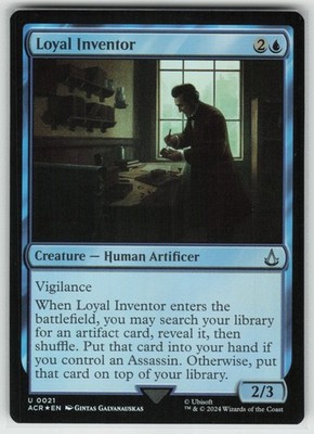 MTG Loyal Inventor Foil Universes Beyond: Assassin's Creed #21 NM Pack Fresh