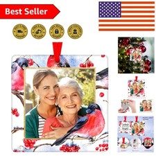 2025 Memorial Cardinal Ornament - Personalized Picture Frame for Christmas Decor