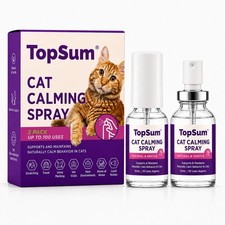 TopSum Cat Calming Spray 2 X 30mL Bottle Up to 100 Uses   Helps Create a Calm...