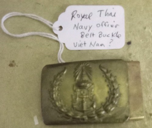 Royal Thai Navy Offizier Gürtelschnalle Vietnam Soldat Bring Back - Bild 3 von 4