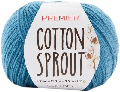 3 Pack Premier Yarns Cotton Sprout Yarn-Cadet 1149-20