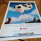 Mercantile Festival Festival Football Programme  April 1988.