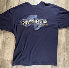 Vintage Southpole Signature Series Shirt XL Y2K Navy 3D Graphic 5 Borough Series