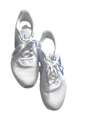 Nike Downshifter 10 Running Shoes, White And Light Blue Mesh Size 9