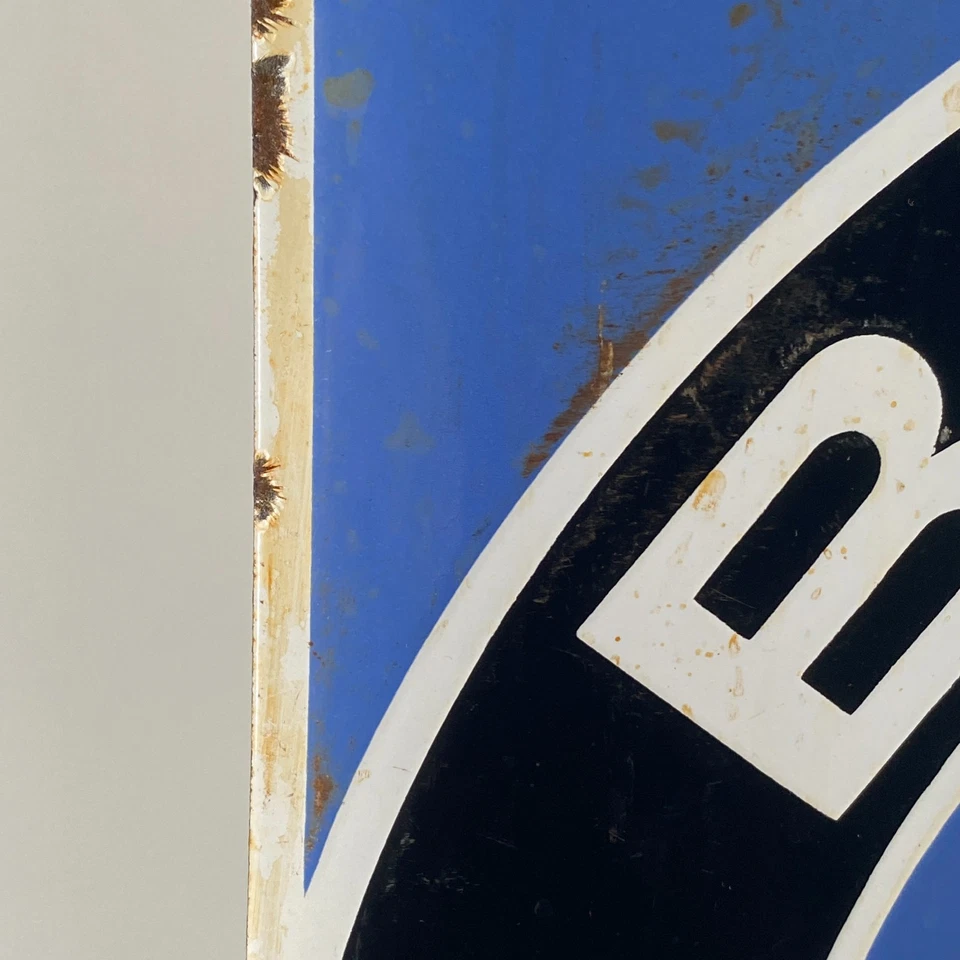 BMW Enamel Sign - 60x41cm (23.6x16.1") - Retro Old-Looking Vintage Service Decor - Image 4 of 4