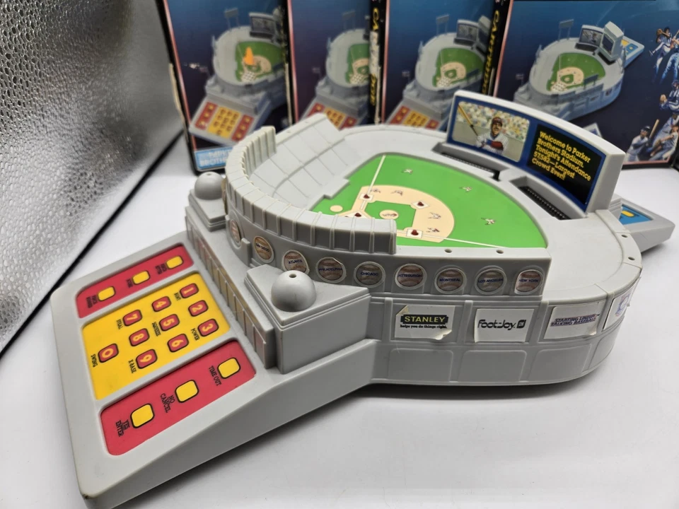 Juego de béisbol parlante vintage 1988 alineación inicial y 4 cartuchos Foto 3 de 4