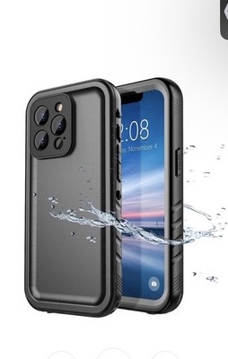 SPORTLINK for iPhone 13 Pro Max Waterproof Case - Shockproof Dustproof Phone Bla