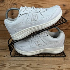 New Balance 577 Trainers Womens Size UK 5 White Leather Comfort Walk Shoes NB