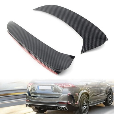 Fit Benz W167 GLE 20+ Rear Bumper Splitter Spoiler Canard Air Vent Carbon Fiber