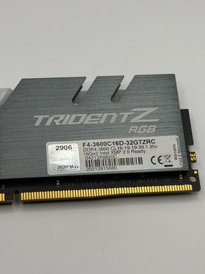 G.Skill Trident Z RGB DDR4-3600MHz C16 32GB (16GB X2) Memory Kit