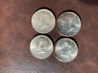 Lot of 4) 1964 Kennedy Half Dollars 2) 1964 and 2) 1964-D *90% Silver Coins