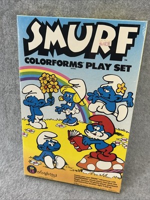 VTG 1981 SMURF Colorforms Play Set - Peyo #655 - Smurfs 80s Cartoon SMURFETTE